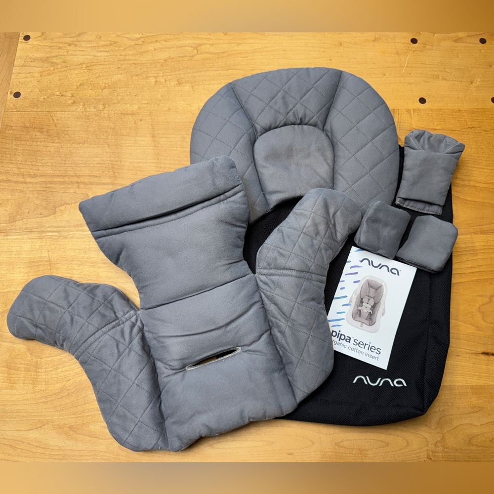 Nuna Gray Infant Car Seat Insert Set